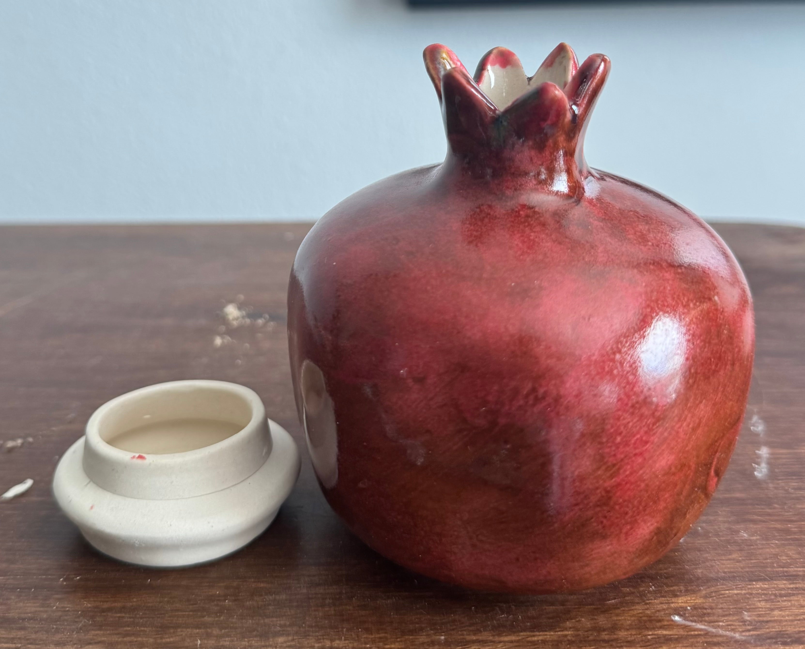 ceramic pomegranate  incense holder, incense cone holder