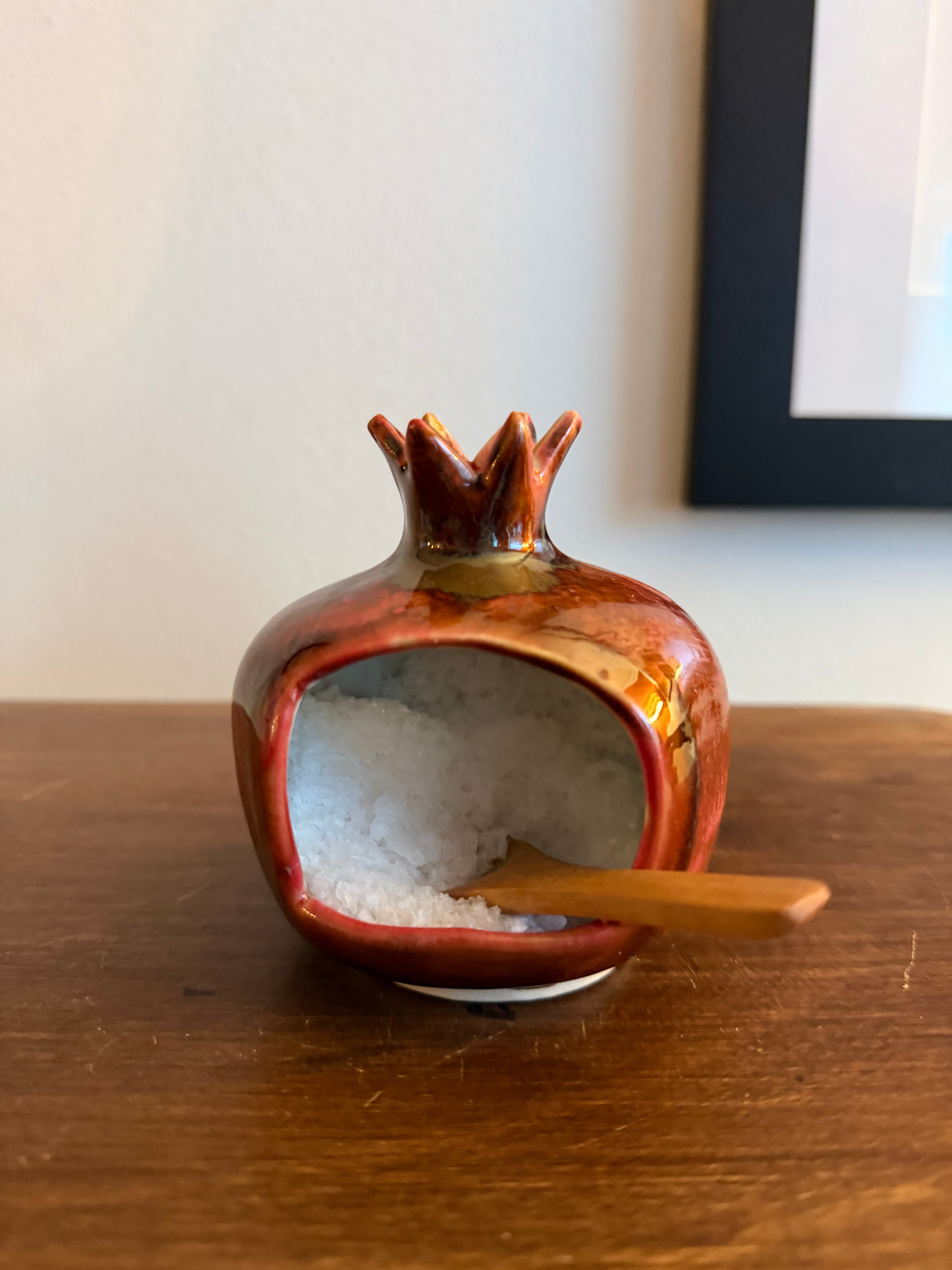 Pomegranate  salt cellar, salt pig