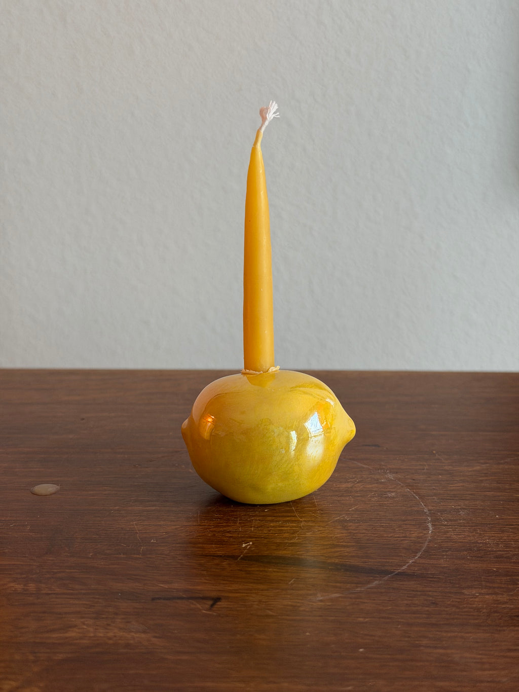 Lemon cake topper, candle holder